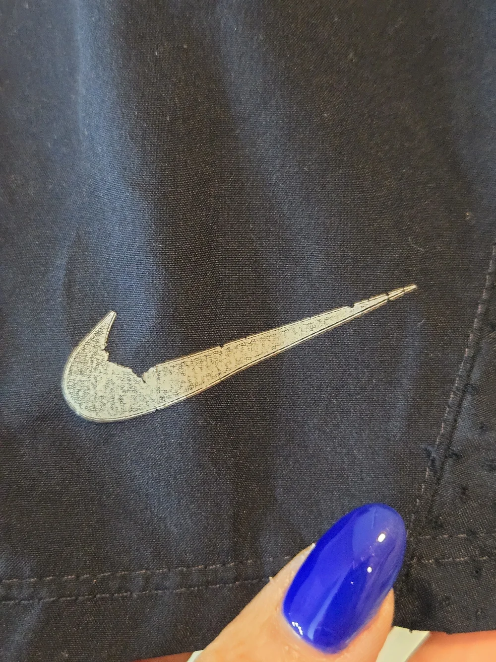 Nike Americana Navy Star Print Running Shorts with Red Trim